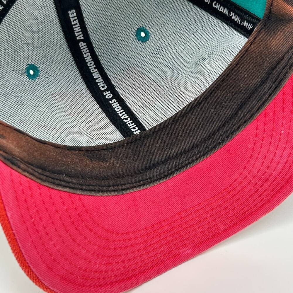 Nike True Swoosh Logo Wool Hat Baseball Cap Snapback 6 Panel Green - Picture 5 of 10